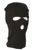 Black 3-HOLE FINE KNITWEAR BALACLAVA