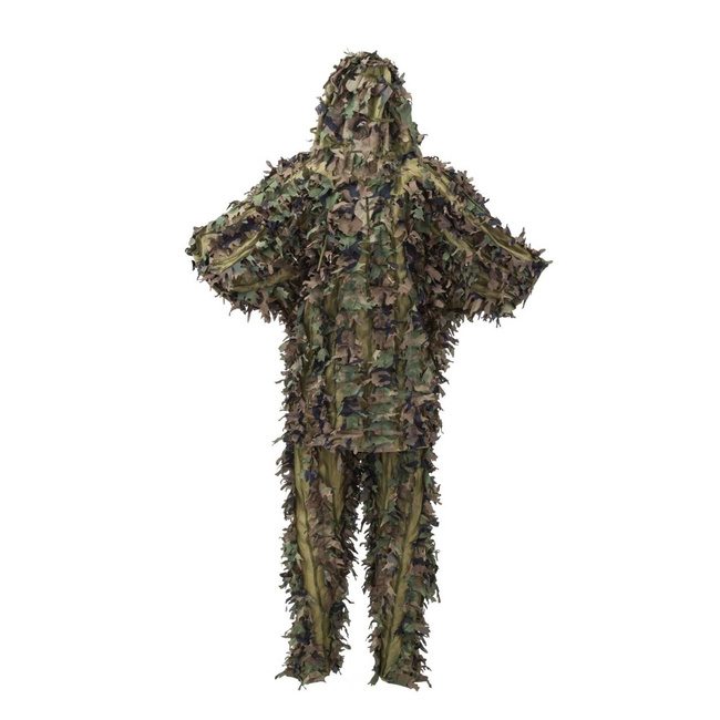 COSTUM DE CAMUFLAJ - "LEAF GHILLIE SET®" - 2 PIESE - Helikon-Tex - US WOODLAND