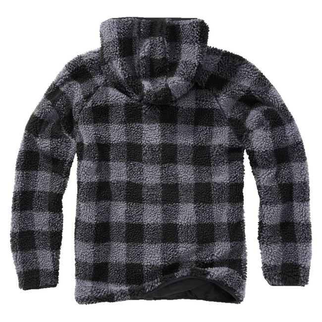 JACHETA DE IARNA CU GLUGA TEDDYFLEECE - NEGRU/GRI - BRANDIT