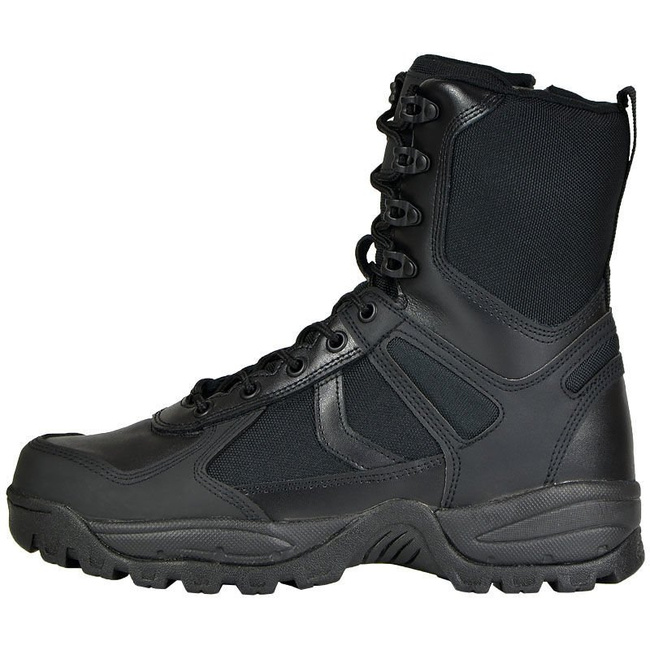 BLACK ′PATROL′ BOOTS ONE-ZIP