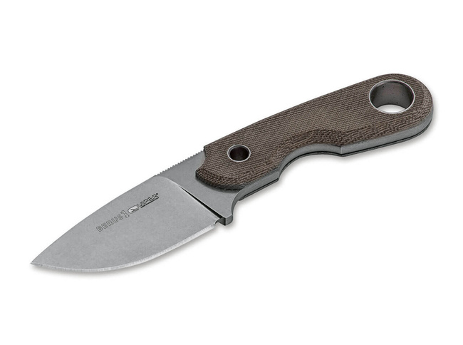 Fixed Blade Knife -  Berus 1 Drop-Point Canvas Micarta® - Viper® -  Green