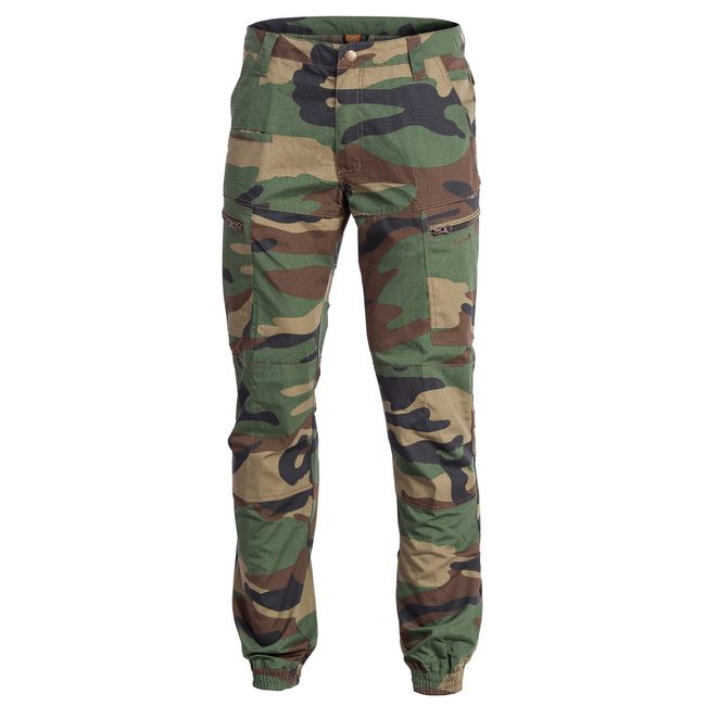 PANTALONI RIP-STOP - "YPERO" - PENTAGON® - WOODLAND - LUNGIME 32″