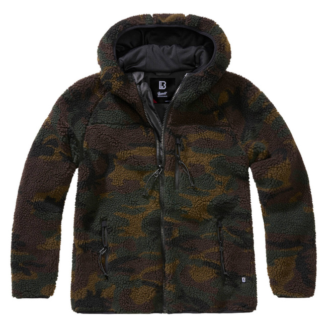 Jacheta Teddyfleece cu gluga pentru femei - woodland - Brandit