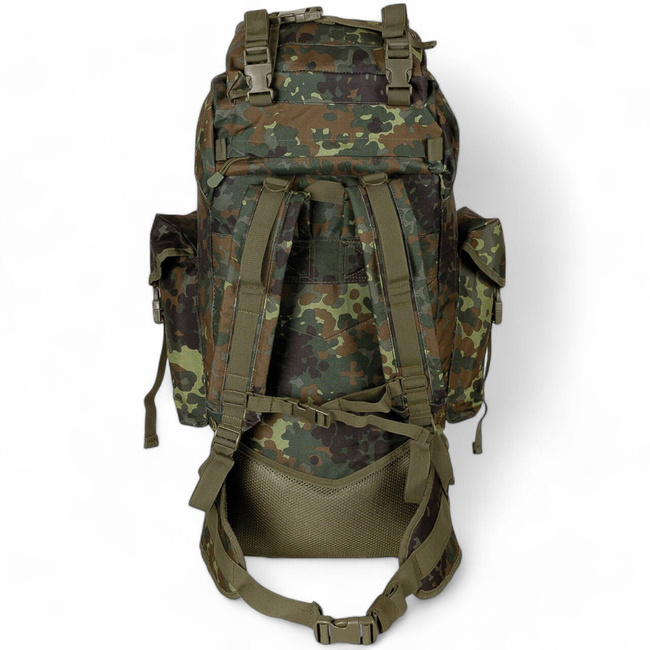 BACKPACK COMBAT BW - MOLLE - ALUMINUM ROD - 65 L - MFH - FLECKTARN