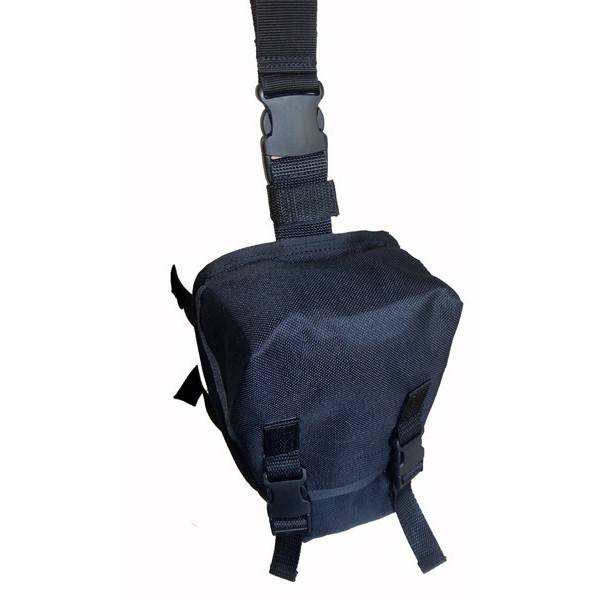 BUZUNAR PORT MASCA GAZE PE PICIOR - CORDURA - NEGRU