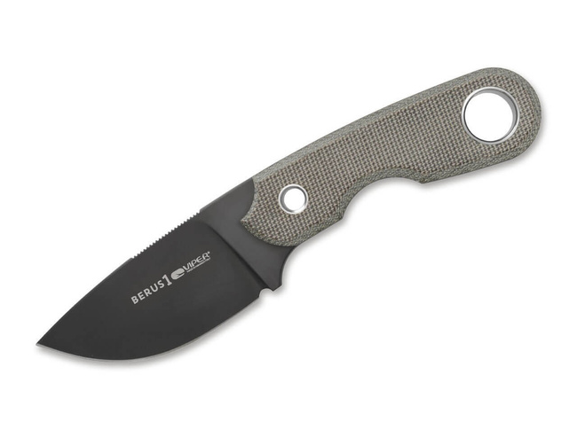 Fixed Blade Knife -  Berus 1 Micarta® - Viper® -  Green DLC 