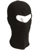 Balaclava with one cotton hole, black