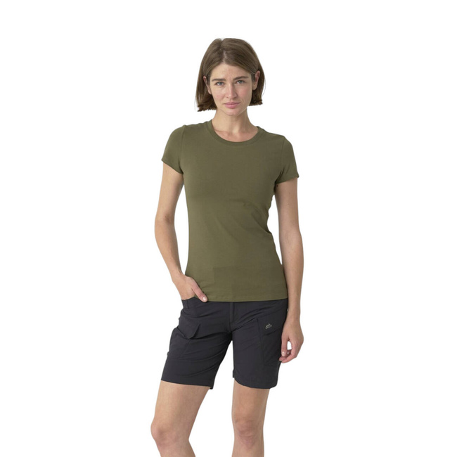 TRICOU SLIM DIN BUMBAC ORGANIC PENTRU FEMEI - VERDE OLIVE - HELIKON-TEX