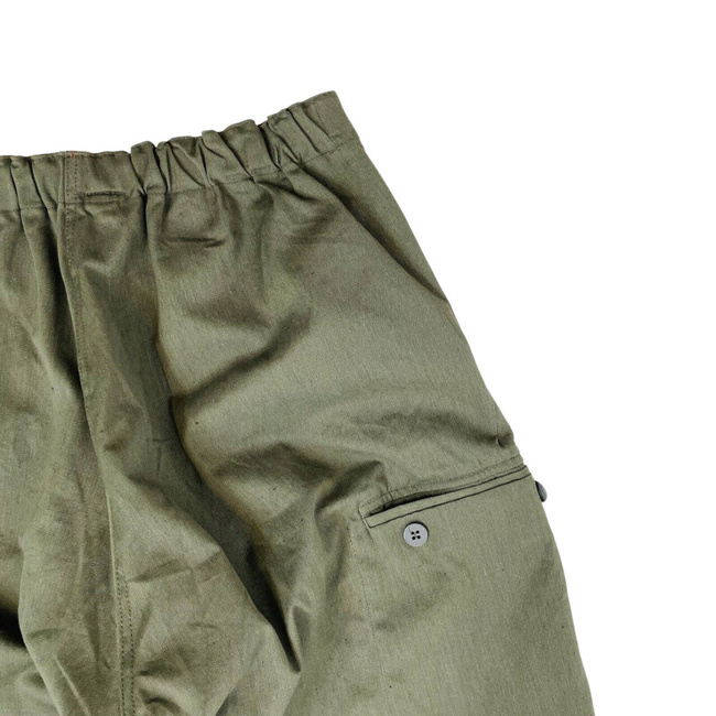 PANTALONI  VINTAGE DE LUCRU CARGO MDL M44 - ANII '80 - UNISEX - 27" - VERDE OD - SURPLUS MILITAR ARMATA GERMANA