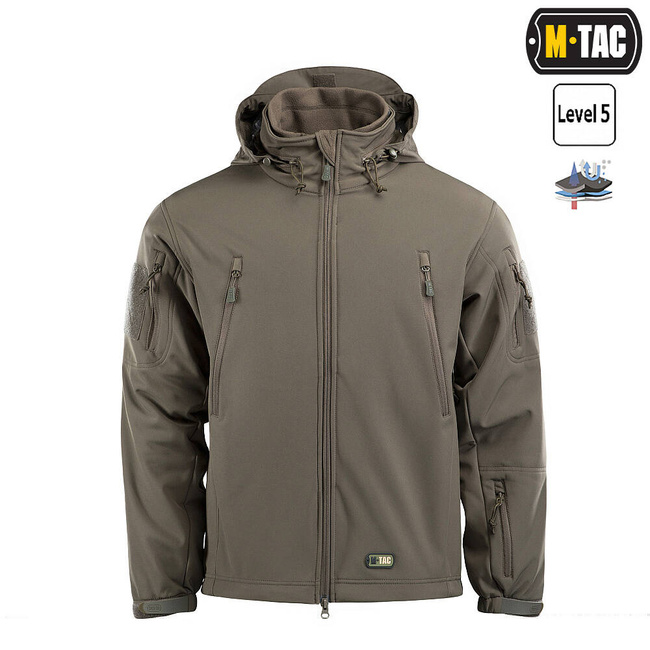 JACHETA SOFTSHELL CU CAPTUSEALA, OLIVE - M-TAC