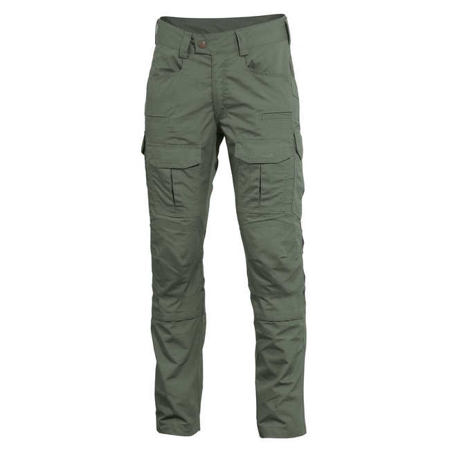 COMBAT PANTS - "LYCOS" - PENTAGON® - CAMO GREEN - LENGTH 32″