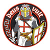 PATCH DEUS VULT 3D PVC - ALB/ROSU - M-TAC