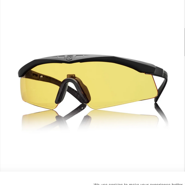 REVISION EYEWEAR - SAWFLY MAX - BASIC KIT - BLACK FRAME - YELLOW LENSES - LARGE