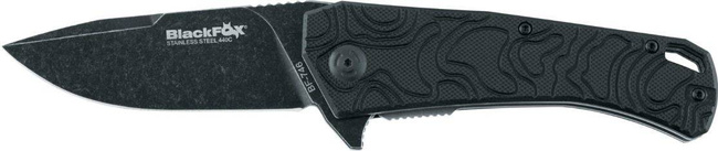 LINER LOCK FOLDING KNIFE - "ECHO 1" - BLACKFOX® - BLACK