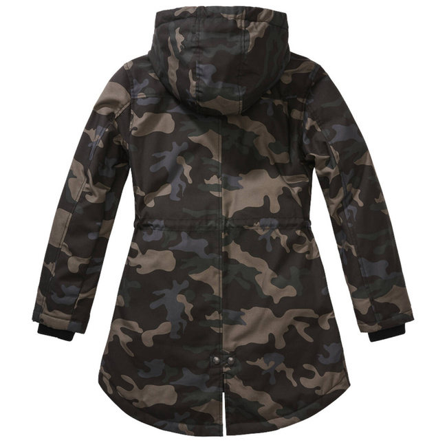 JACHETA PARKA PENTRU FEMEI - DARKCAMO - CAMEL - BRANDIT