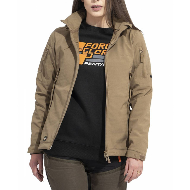 JACHETA SOFTSHELL PENTRU FEMEI - "ARTAXES" - Pentagon® - COYOTE