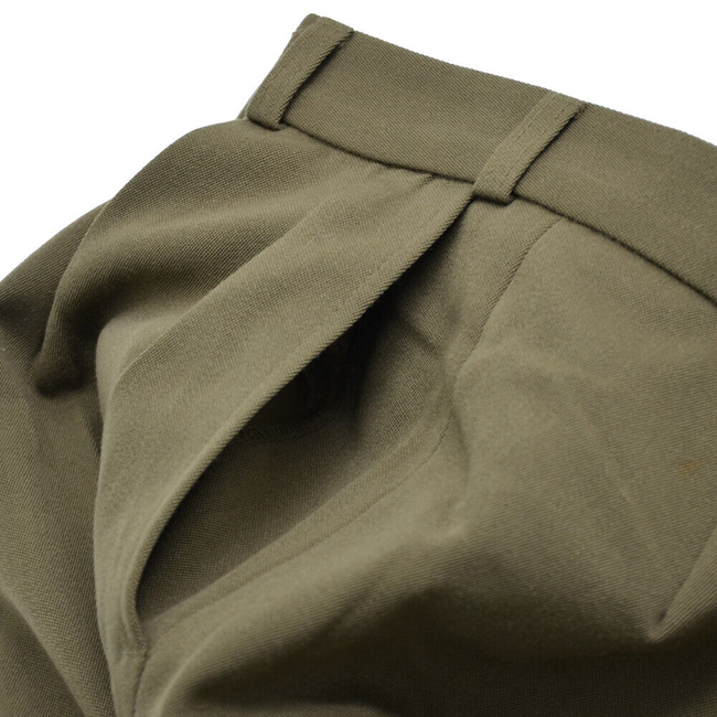 PANTALONI DE UNIFORMA VINTAGE DIN LANA DT/VT- SURPLUS MILITAR ARMATA OLANDEZA - TINUTA DE ZI CU ZI - VERDE OD - IN STARE BUNA