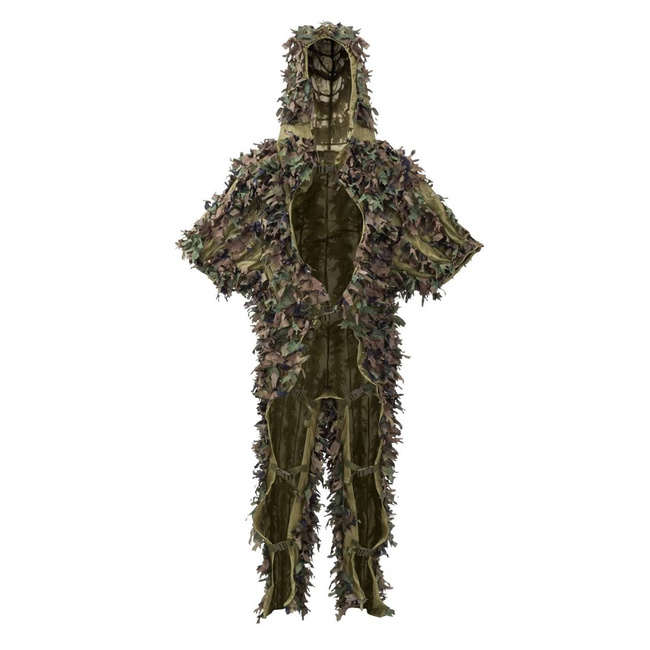 COSTUM DE CAMUFLAJ - "LEAF GHILLIE SET®" - 2 PIESE - Helikon-Tex - US WOODLAND