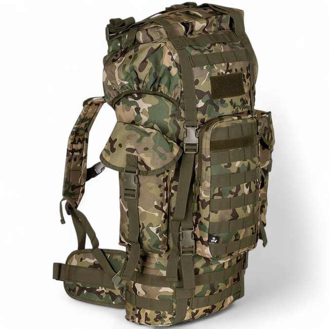 RUCSAC COMBAT BW - MOLLE - TIJA ALUMINIU - 65 L - MFH - OPERATION CAMO