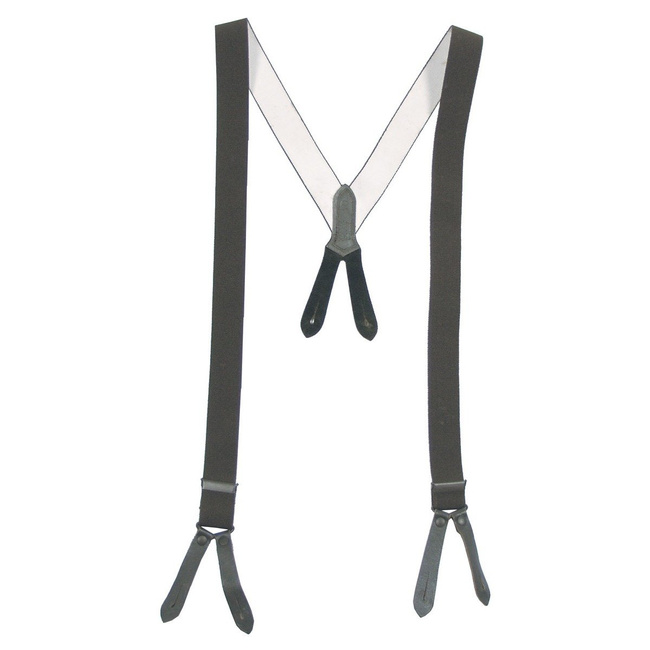 TACTICAL SUSPENDERS - OD GREEN - MILITARY SURPLUS ARMY BUNDESWEHR - LIKE NEW