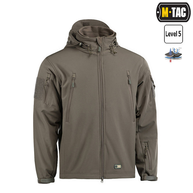 JACHETA SOFTSHELL CU CAPTUSEALA, OLIVE - M-TAC