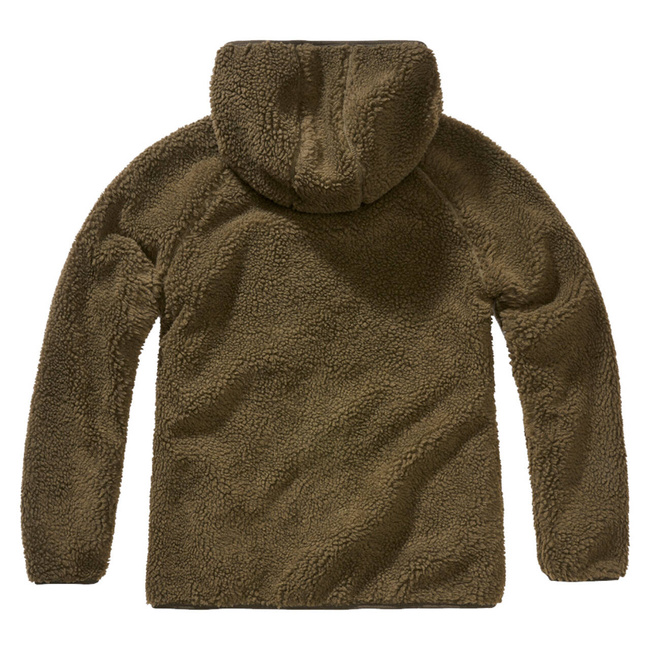 Jacheta Teddyfleece cu gluga pentru femei - olive - Brandit