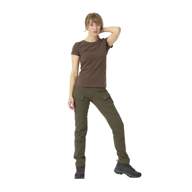 TRICOU SLIM DIN BUMBAC ORGANIC PENTRU FEMEI - SHADOW GREY - HELIKON-TEX