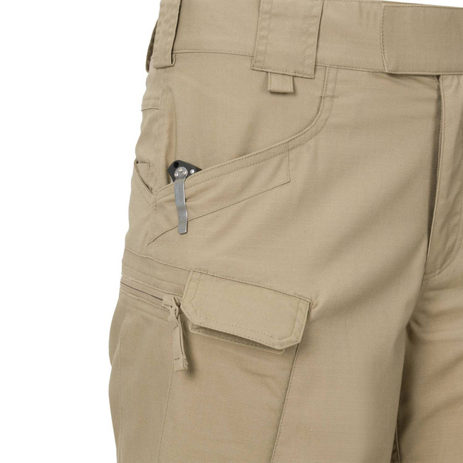 PANTALONI SCURTI TACTICI - UTS - POLIBUMBAC RIPSTOP - Helikon-Tex - GRI CENUSIU