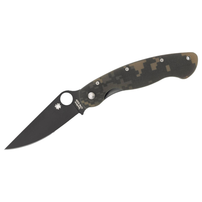 CUTIT DE BUZUNAR MILITARY DIGITAL CAMO G10 BLACK - SPYDERCO