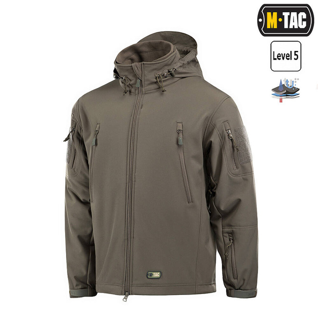 JACHETA SOFTSHELL CU CAPTUSEALA, OLIVE - M-TAC