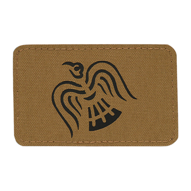 PATCH RAVEN FLAG LASER CUT - COYOTE/NEGRU - M-TAC