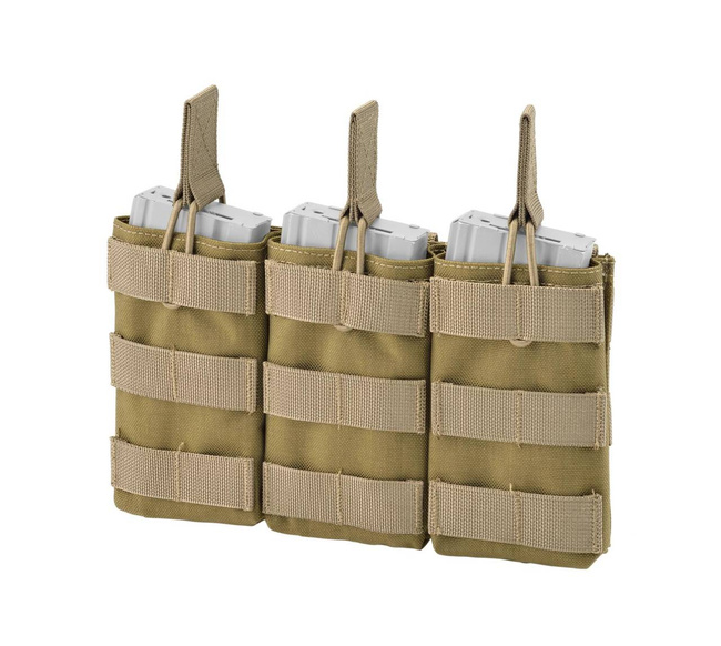 POUCH, BUZUNAR TRIPLU PENTRU INCARCATOARE - DESCHIS - DEFCON 5 - COYOTE TAN