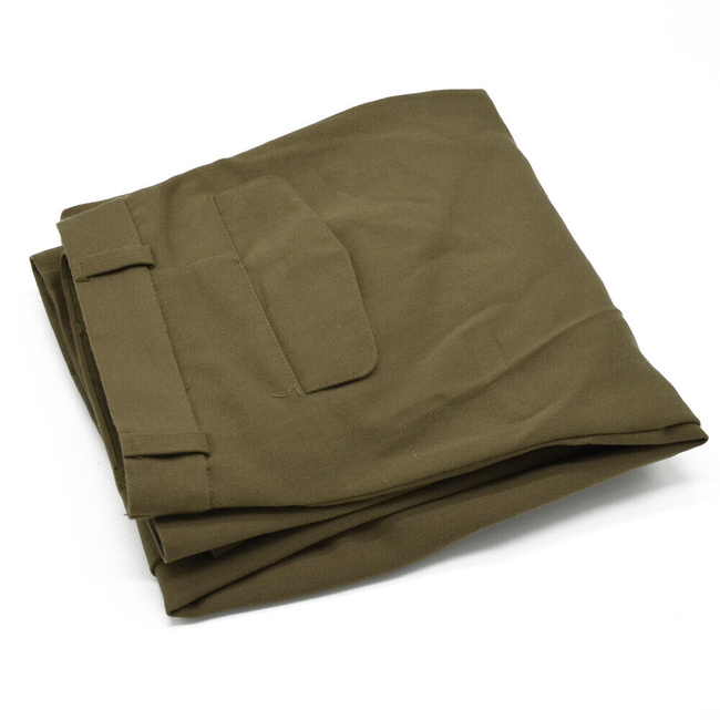 PANTALONI DE UNIFORMA VINTAGE DIN LANA DT/VT- SURPLUS MILITAR ARMATA OLANDEZA - TINUTA DE ZI CU ZI - VERDE OD - IN STARE BUNA