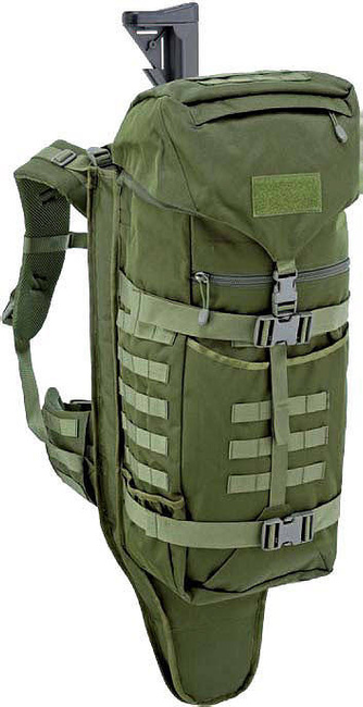 RUCSAC CU TOC DE PISTOL INTEGRAT - 45 L - DEFCON 5 - VERDE OD