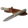 CUTIT CU LAMA FIXA - B41 BUSHCRAFT MICARTA - VERDE