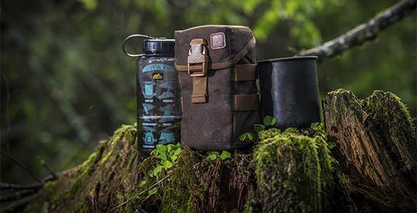 WATER CANTEEN POUCH - EARTH BROWN/CLAY - HELIKON