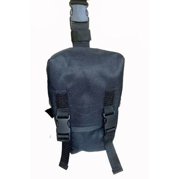 BUZUNAR PORT MASCA GAZE PE PICIOR - CORDURA - NEGRU