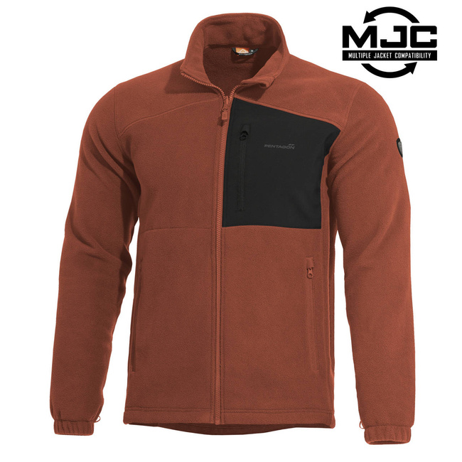 JACHETA FLEECE CU FERMOAR - ATHOS 2.0 - PENTAGON® - ROȘU CĂRĂMIZIU