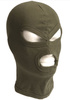 OD 3-HOLE FINE-RIBBED COTTON BALACLAVA