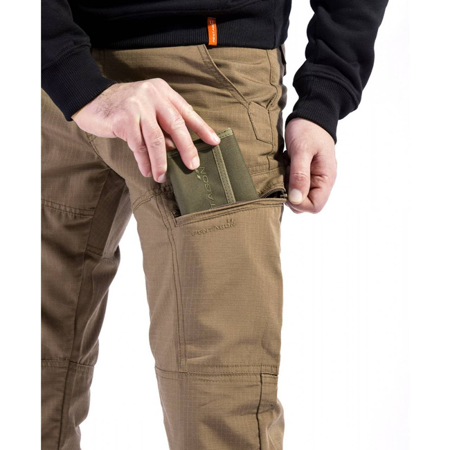 RIP-STOP PANTS - "YPERO" - PENTAGON® - COYOTE - LENGTH 30″