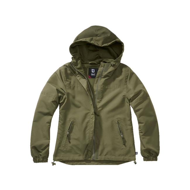  JACHETA DE VARA DAMA - FRONTZIP WINDBREAKER - OLIVE - BRANDIT