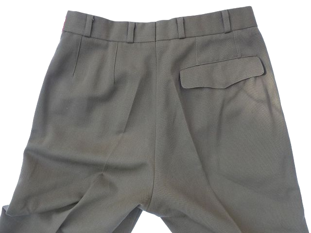 PANTALONI DE UNIFORMA VINTAGE DIN LANA DT/VT- SURPLUS MILITAR ARMATA OLANDEZA - TINUTA DE ZI CU ZI - VERDE OD - IN STARE BUNA