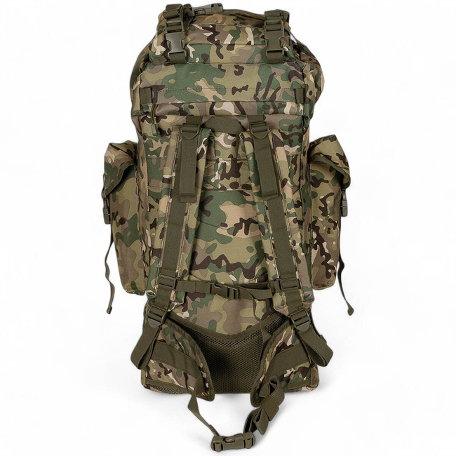 BACKPACK COMBAT BW - MOLLE - ALUMINUM ROD - 65 L - MFH - OPERATION CAMO