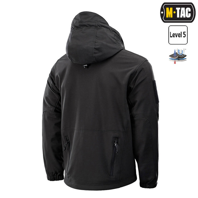 JACHETA SOFTSHELL CU CAPTUSEALA, NEAGRA - M-TAC