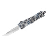 MEDIUM CTK-1 CERAKOTE BLUE COBRA SKIN DROP SERRATED POCKET KNIFE - CobraTec