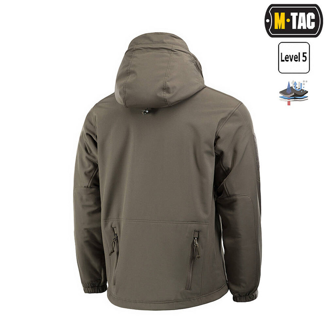 JACHETA SOFTSHELL CU CAPTUSEALA, OLIVE - M-TAC