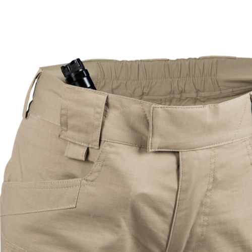 PANTALONI TACTICI PENTRU FEMEI - UTP Resized - POLIBUMBAC RIPSTOP - Helikon-Tex - KHAKI - LUNGIME 32”