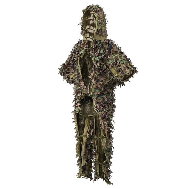 COSTUM DE CAMUFLAJ - "LEAF GHILLIE SET®" - 2 PIESE - Helikon-Tex - US WOODLAND