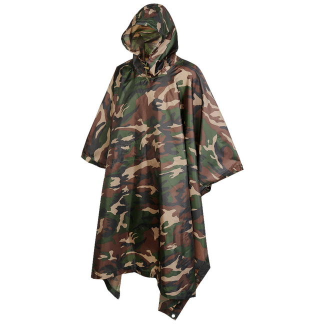 PONCHO RIPSTOP - WOODLAND - BRANDIT