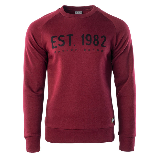 MEN'S SWEATSHIRT - MAGNUM - POMEGRANATE/BLACK